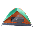 thumbnail image 2 of Hassch 2 Person Camping Dome Tent with Carrying Bag, Lightweight Portable Backpacking Tent for Outdoor Hiking, Orange & Green, 2 of 7