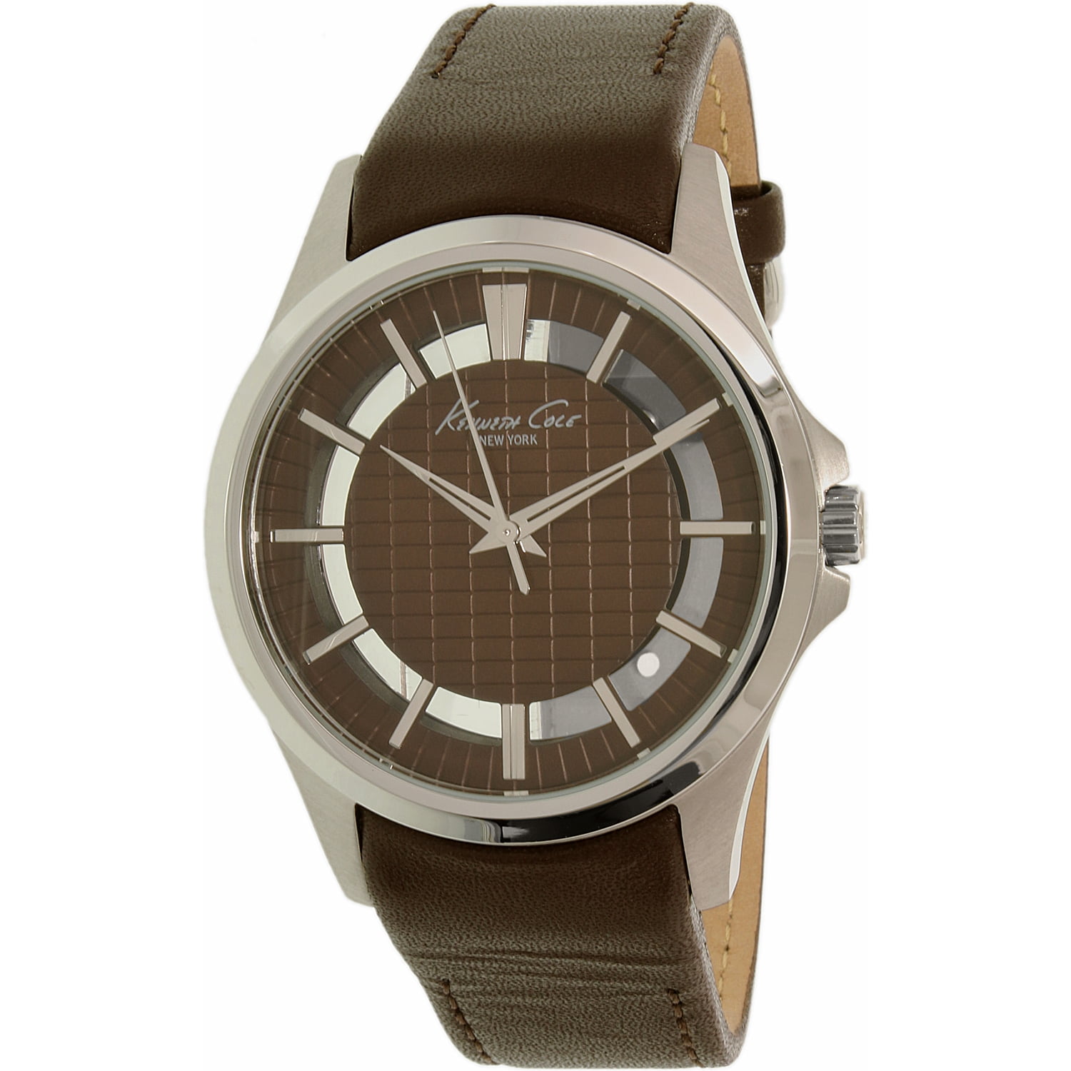 Cole Men's New York 10022289 Brown Leather Quartz Watch