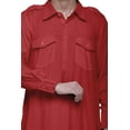 thumbnail image 3 of Atasi Classic Collar Pathani Kurta Pajama For Boys Rayon Front Pocket Shirt, 3 of 5