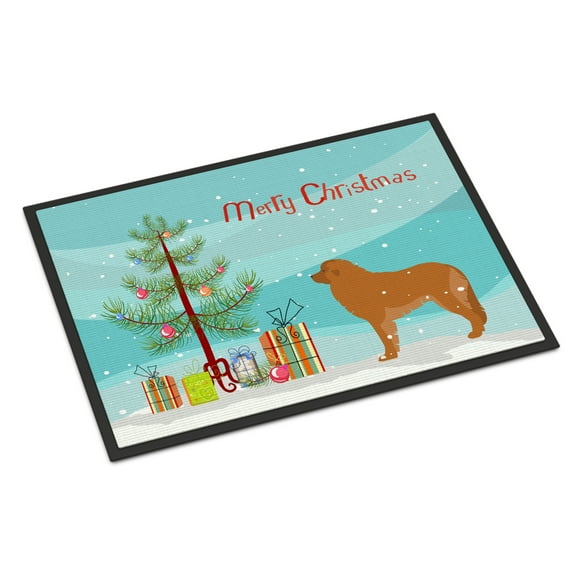 Carolines Treasures BB2976JMAT Leonberger Merry Christmas Tree Door Mat Indoor Rug or Outdoor Welcome Mat 24x36 Doormat