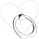 thumbnail image 1 of Transparent Clear Phone Holder Ring Grips, Finger Ring Stand for Cell Phone Tablet (Heart-Clear), 1 of 5