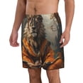 thumbnail image 2 of Balery Jungle Meditating Lion Traje de Baño Estilo Hawaiano para Hombre, Shorts de Secado Rápido con Bolsillos-3X-Large, 2 of 6