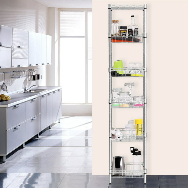 Wire Shelving Adjustable Steel Storage, Compact Shelving Unit
