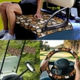 thumbnail image 2 of Jeiento Skull 4 PCS Golf Cart Accessories Set Golf Cart Seat Cover Golf Cart Steering Wheel Cover Golf Cart Flags Floral Universal Seat Blanket Steering Wheel Wrap Cover Golf Cart Banner Flag, 2 of 5