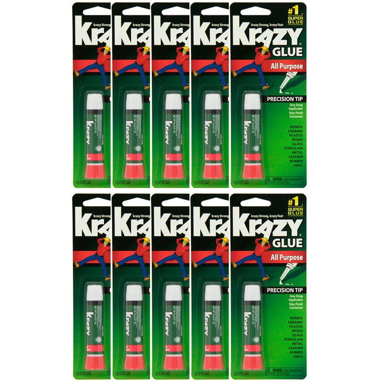 Krazy Glue Original Crazy Super Glue All Purpose Instant Repair, Pack of 5