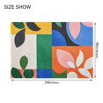 thumbnail image 4 of Yayeee Bath Rug for Bathroom Floor Non Slip Rectangle Fluffy Soft Absorbent Mat, 16"x24", Abstract Plants, 4 of 7
