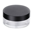 thumbnail image 2 of EeaseCA 2pcs 10g Empty Powder Case Round Elastic Mesh Loose Powder Container Makeup Case with Powder Puff (Black), 2 of 7