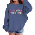 thumbnail image 5 of KAUOD Girls Boys 4th Grade Preppy Clothes Boys Crewneck Pullover Sweatshirt Rainbow Graphic & Letter Print Shirt Back to School Top, 5 of 8