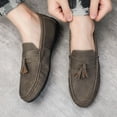 thumbnail image 5 of Men's Casual Loafers Slip On Leather Shoes Lightweight Driving Shoes Moccasins Classic Penny Loafer Flats Boat Shoes, 5 of 10