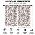 thumbnail image 2 of Blackout Kids Curtains,White Pioneer Flower and Paisley Pattern Childrens Insulated Curtains Set Of 2,Bedroom Essentials,Toddler Room Decor 52x84in(132x213cm), 2 of 5