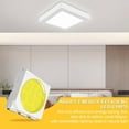 thumbnail image 3 of Lámpara de Techo Cuadrada de 24 W, 2700 Lm, Luz Blanca Diurna de 6500 K, Voltaje de 85-265 V de Ancho, Adecuada para Iluminación Interior en Dormitorios, Salones y Cocinas (1 Pieza), 3 of 8
