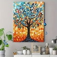 thumbnail image 4 of Colorful Tree of Life Decorative Painting/Canvas Art， Suitable for Living Room， Bedroom，Study Room， Art Gallery， Coffee Shop， and Restaurant Decor., 4 of 8
