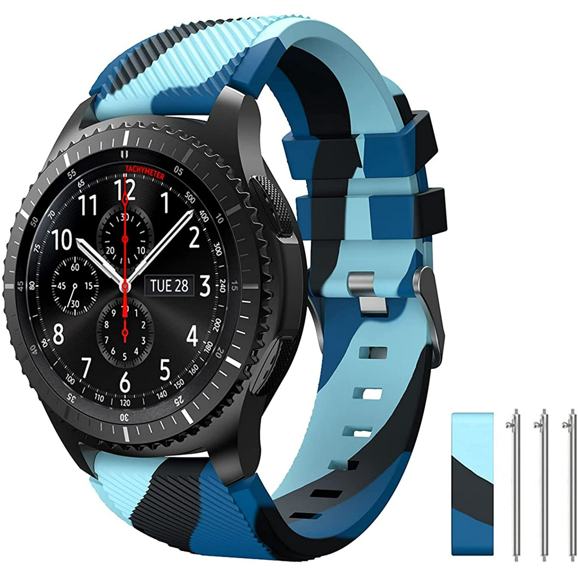 22mm watch Band Compatible for Samsung Galaxy Watch 3 45mm Galaxy Watch 46mm Bands Gear S3 Frontier Classic 22mm Soft Silicone Smart Watch Band