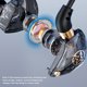 thumbnail image 3 of Audífonos de bajo, auriculares de monitoreo dinámico, llamada HD de 3,5 mm para deportes, fitness, música, 3 of 6