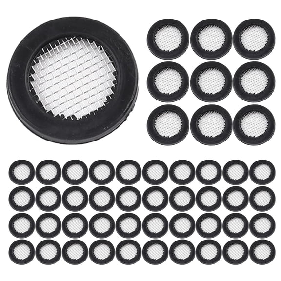 20 Pack Stainless Steel Shower Head Filter Screen Washer Gasket O Ring Seal With 40 Mesh Rubber Washer For 1/2 Inch Tap Faucet Hose Connector(20 Pcs)