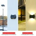 thumbnail image 3 of Yuarrent Luz de pared alimentada por energía Solar para valla, adorno para exteriores, lámpara decorativa impermeable para jardín y casa, Iluminación y accesorios 8 bombillas blancas., 3 of 6