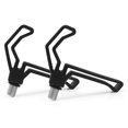 thumbnail image 1 of Soporte para caña de pescar premium - Juego de 2 en negro ABS resistente - Rosca británica M3/8 universal - Ideal para pesca de carpa - Incluye 2 soportes de 8.5x7.2 cm, 1 of 6