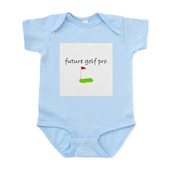 CafePress - Future Golf Pro Body Suit - Baby Light Bodysuit, Size Newborn - 24 Months