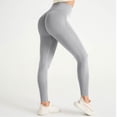 thumbnail image 2 of 3D Metabolic Booster Leggings-3D Anti-Cellulite Compression Leggings for Women, High Waist Scrunch Butt Yoga Pants Light Gray S, 2 of 6