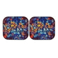 thumbnail image 7 of Balery 2 Piece Colorful Fall Leaves Car Windshield Sun Shade|Foldable Front Windshield Shade for Car Front Window for Most Sedans SUV Truck-Medium, 7 of 7