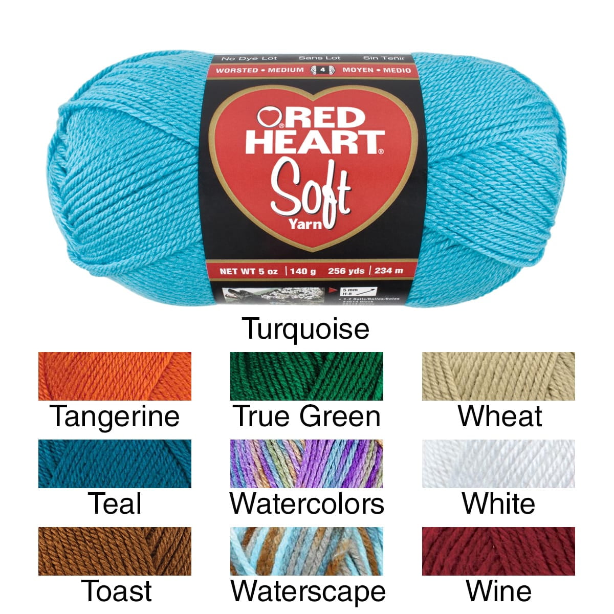 Red Heart Yarn Color Chart