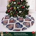 thumbnail image 6 of FMSHPON Valentine's Day Beautiful Romantic Mandala Love Heart Xmas Christmas Tree Skirt Stand Mat for Holiday Party Decoration Indoor Outdoor 48 inches, 6 of 6