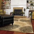 thumbnail image 2 of 5'x8' Natural Beige Hand Tufted Tropical Leaves Indoor Area Rug, 2 of 3