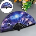 thumbnail image 2 of Easter Seasonal Decor Clacking Fans for Line Dancing Large Folding Handheld Fans for Line Dancing, Portable Craft Holding, Fan for Festival Dance, Wedding Dance, Church (1 Folding Fan) Dance Fans, 2 of 9
