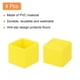 thumbnail image 3 of Uxcell 4Pcs Tapas de patas de silla, 1-3/16"x 1-3/16" Cubiertas de pies antideslizantes de PVC, Protectores de piso de patas de silla cuadradas, 3 of 5