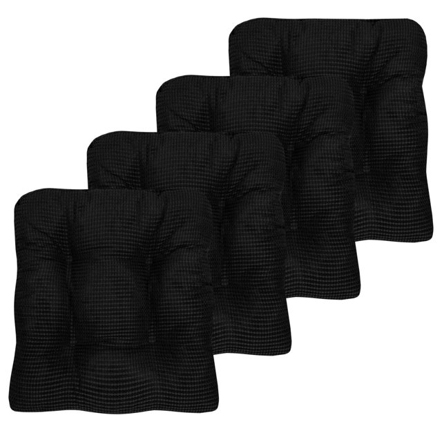Cojín para silla Sweet Home Collection, espuma viscoelástica triturada, paquete de 4