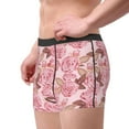 thumbnail image 2 of Pofeuu Rose Flowers Print Men’s Boxer Briefs, Moisture-Wicking Underwear, Regular,Trunk-X-Large, 2 of 5