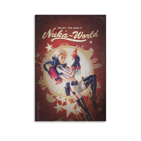 Nuka Cola Poster Girl Gifts Canvas Painting Poster Wall Art Decorative Picture Prints Modern Decor 24x36inch(60x90cm)