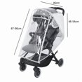 thumbnail image 2 of Universal stroller rain cover snow protection compatible with fo, 2 of 4