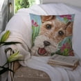 thumbnail image 3 of Carolines Treasures JYJ0178PW1414 Fox Terrier by Judith Yates Canvas Decorative Pillow  14Hx14W multicolor, 3 of 4