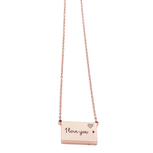 Collar con medallón rectangular, colgante con medallón de foto, collar con medallón de memoria, regalo de recuerdo para seres queridos, ella y él.