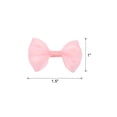 thumbnail image 2 of 100pcs Pink Bow Ties 1.5" x 1" Mini Bowknot for Crafting Little Satin Bows Bulk DIY Sewing Scrapbooking, 2 of 5