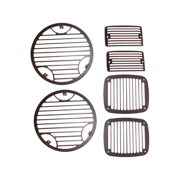 Rugged Ridge 11236.21 Stone Guard Kit, Billet; 97-06 Jeep Wrangler TJ