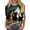 Dark Blue #136, variant on Shirts for Women Halloween Funny 3/4 Sleeve Tops Spooky Pumpkin Ghost Printed Pullover Horror Crew Neck T Shirts Holiday Three Quarter Length Blouses, 3XL