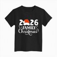 thumbnail image 6 of sdbrld Girls' Tees Tops, Kids Christmas Gifts Short Sleeve Graphic Shirts Holiday Clothes Black Sizes 9-10 Years, 6 of 6