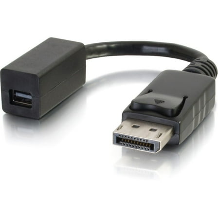 C2G 18412 DisplayPort Male to Mini DisplayPort Female Adapter, Black
