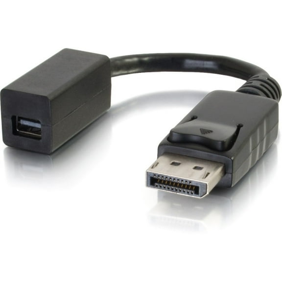 C2G 18412 DisplayPort Male to Mini DisplayPort Female Adapter, Black