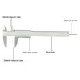 thumbnail image 4 of Vernier Caliper, 0.05mm 1/128in Resolution Inch Metric Vernier Caliper  For Depth, 4 of 8
