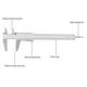thumbnail image 4 of Calibrador Vernier Métrico En Pulgadas, Calibrador Vernier De Acero Inoxidable Para Diámetro Interior Exterior, 4 of 7