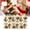 Gold, variant on Christmas Tree Ornaments Set - 6Pcs Red White Snowflake Hanging Decorations with Hooks, Plastic for Xmas Tree
