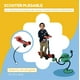 thumbnail image 5 of Scooter Patin Del Diablo Plegable, Con Humo, Musica y Bluetooth, Juguete Infantil  para Niños y Niñas de 3 a 8 Años, Patín del Diablo, 3 Ruedas, 5 of 9