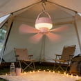 thumbnail image 6 of Leeye Rechargeable Ceiling Fan with Remote Control, Portable Hanging Fan with Night Light, USB Camping Tent Fan for Dormitory Bedroom Outdoor, White, 6 of 7