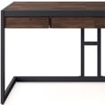 thumbnail image 4 of Allora 60" Industrial Solid Wood Computer Desk in Charcoal Brown, 4 of 7