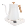 thumbnail image 1 of Electric Gooseneck Kettle, Stainless Steel Teapot Pour Over Kettle for Coffee Tea, Hot Water Boiler with Precise Temperature Control, Built in Timer Function, 1200W 900ML, 1 of 7