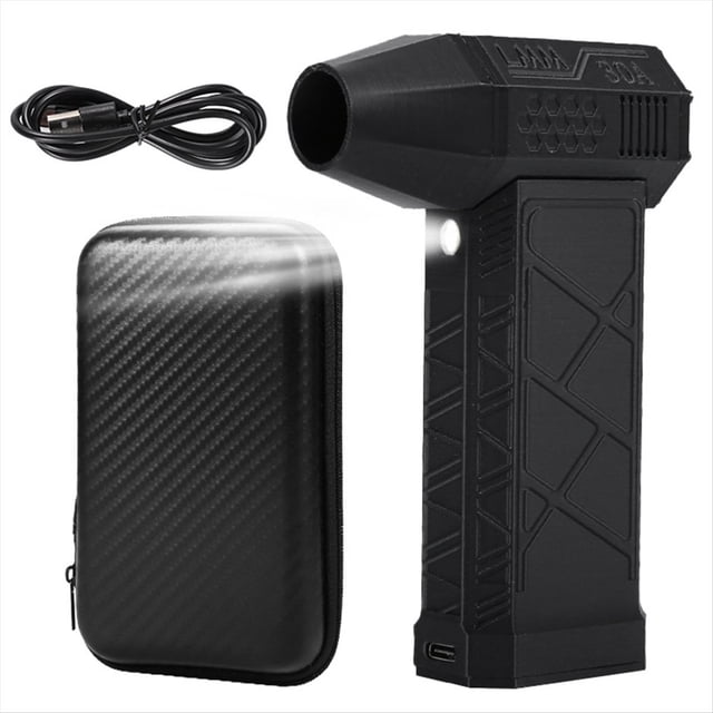 Soplador de Aire Eléctrico con Turbocompresor, 130.000 RPM, 52 M/S, Herramienta de Limpieza para Computadora de Coche con Luz.