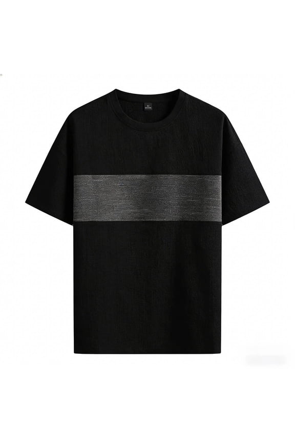 Men Y2K Vintage Shirt Short Sleeve Tees Stripes Graphic T-Shirt Korean Preppy Techwear Tops Loose Blouse Streetwear